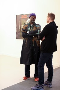 Street style at the Los Angeles Frieze Art Fair.