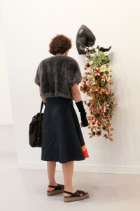 Street style at the Los Angeles Frieze Art Fair.