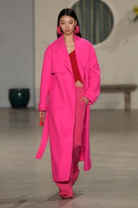Model on the catwalk
