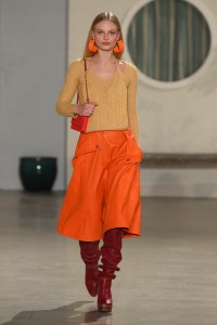 Model on the catwalk