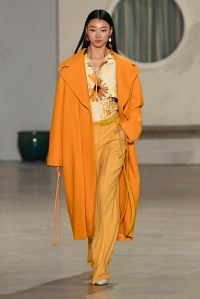 Model on the catwalk