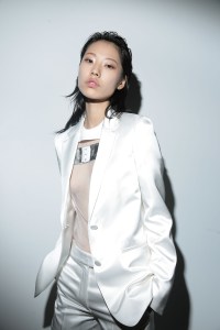 Backstage at Helmut Lang RTW Fall 2019