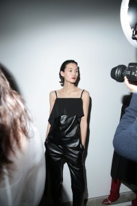 Backstage at Helmut Lang RTW Fall 2019