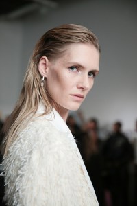 Backstage at Helmut Lang RTW Fall 2019