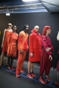 Backstage at Koche RTW Fall 2019