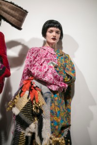 Backstage at Matty Bovan RTW Fall 2019