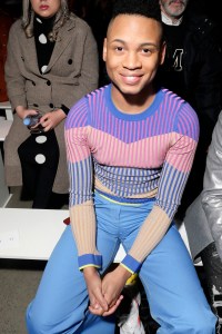Dyllon Burnside in the front rowPrabal Gurung show, Front Row, Fall Winter 2019, New York Fashion Week, USA - 10 Feb 2019