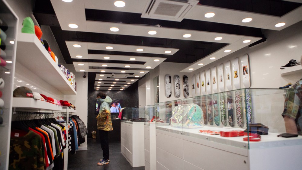 Interior of The Collection store