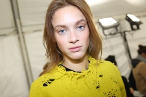 Backstage at Isabel Marant RTW Fall 2019, photographed in Paris on February 28, 2019.