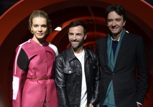 Natalia Vodianova, Antoine Arnault and Nicolas Ghesquier