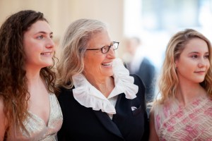 Annie Leibovitz and her daughters.