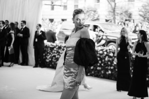 Karlie Kloss in Dapper Dan for Gucci.