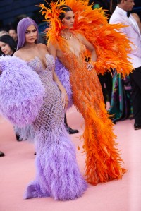 Kylie and Kendal Jenner in Versace.