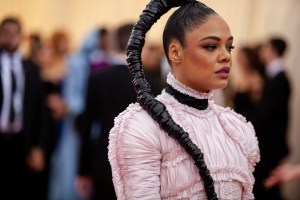 Tessa Thompson in Chanel.