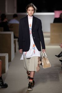 Gigi Hadid walks the catwalkPrada Resort 2020 show, Runway, The Piano Factory, New York, USA - 02 May 2019