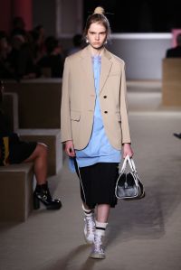 Model on the catwalk
Prada Resort 2020 show, Runway, The Piano Factory, New York, USA - 02 May 2019