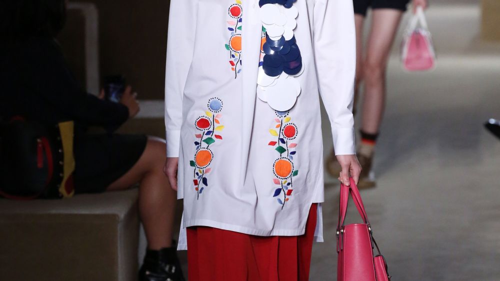 Model on the catwalkPrada Resort 2020 show, Runway, The Piano Factory, New York, USA - 02 May 2019