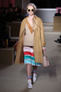 Model on the catwalk
Prada Resort 2020 show, Runway, The Piano Factory, New York, USA - 02 May 2019