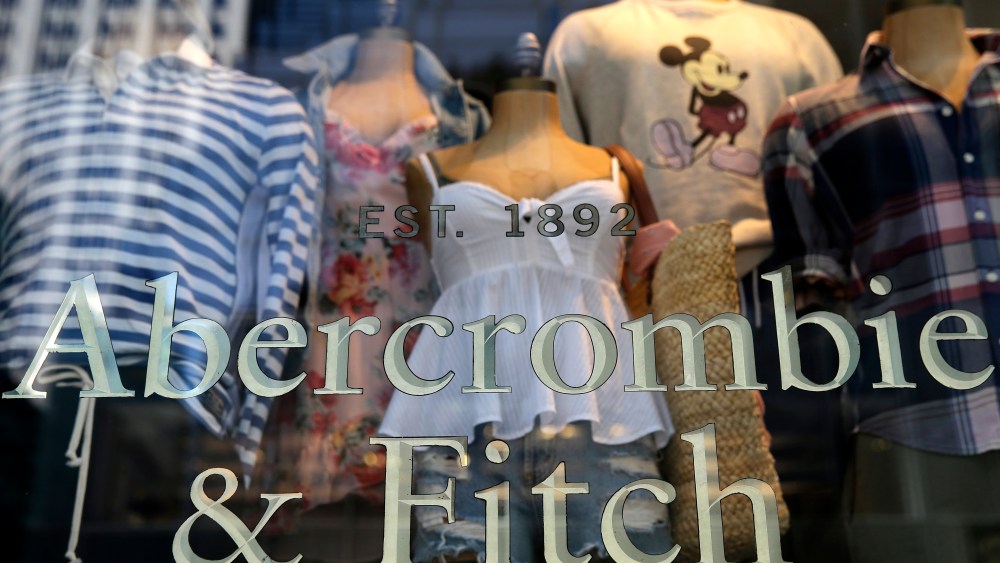 Items are displayed at an Abercrombie and Fitch retail outlet in New York. Abercrombie and Fitch reports earnings on Friday, June 1Earns Abercrombie and Fitch, New York, USA - 24 May 2018