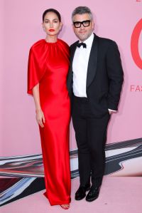 Lily Aldridge and Brandon Maxwell, CFDA Awards 2019