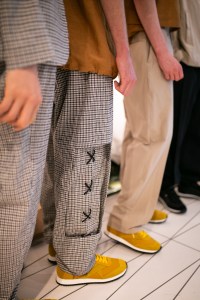 Backstage at Chalayan Men's Spring 2020 photographed in London on 09 June 2019