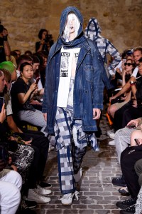 Model on the catwalk
