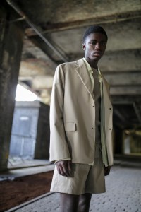 Backstage at Qasimi Men's Spring 2020 photographed in London on 08 June 2019
