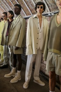Backstage at Qasimi Men's Spring 2020 photographed in London on 08 June 2019