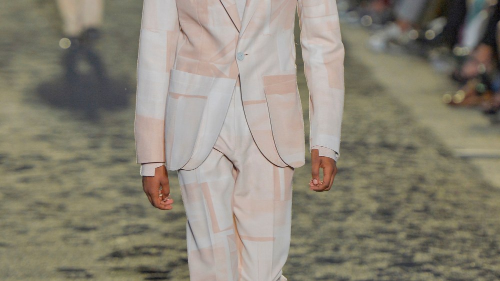 Model on the catwalkErmenegildo Zegna show, Runway, Spring Summer 2020, Milan Fashion Week Men's, Italy - 14 Jun 2019