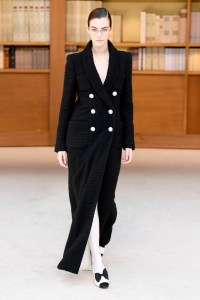 Model on the catwalk