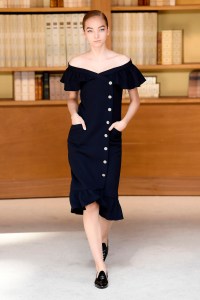 Model on the catwalk