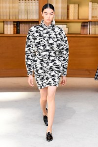 Model on the catwalk