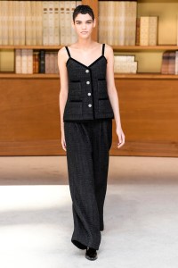 Model on the catwalk