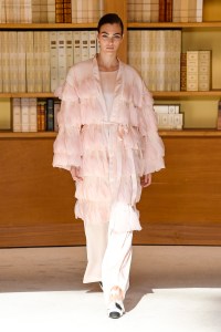 Model on the catwalk