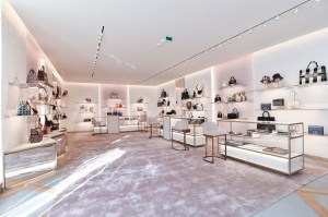 Accessories section in the Champs-Elyses Dior store.