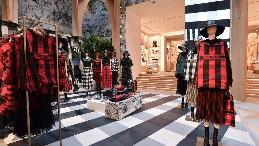 The pop up store within the Champs-Elyses Dior store.