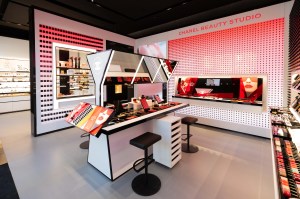 Inside the Chanel beauty boutique.
