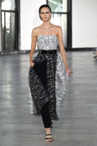 Model on the catwalk