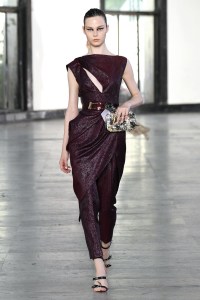 Model on the catwalk