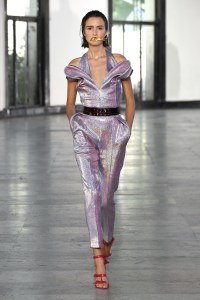 Model on the catwalk