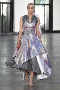 Model on the catwalk