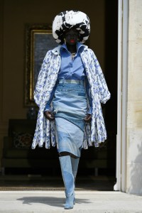 Model on the catwalk