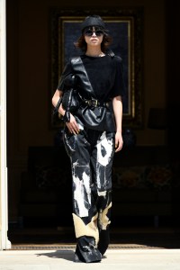 Model on the catwalk