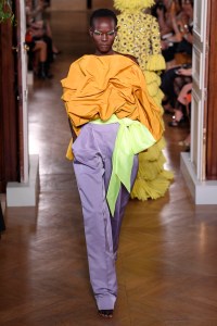 Model on the catwalk