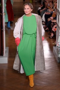 Model on the catwalk