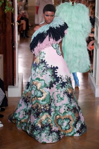 Model on the catwalk