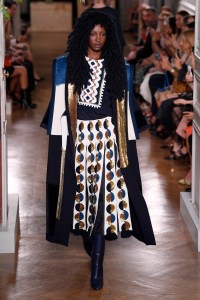 Model on the catwalk