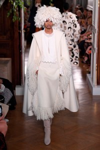 Model on the catwalk