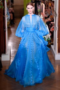 Model on the catwalk