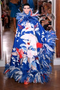 Model on the catwalk